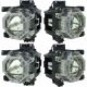 ET-LAD510F Projector Lamp for PANASONIC PT-DZ21K (Quad Pack)